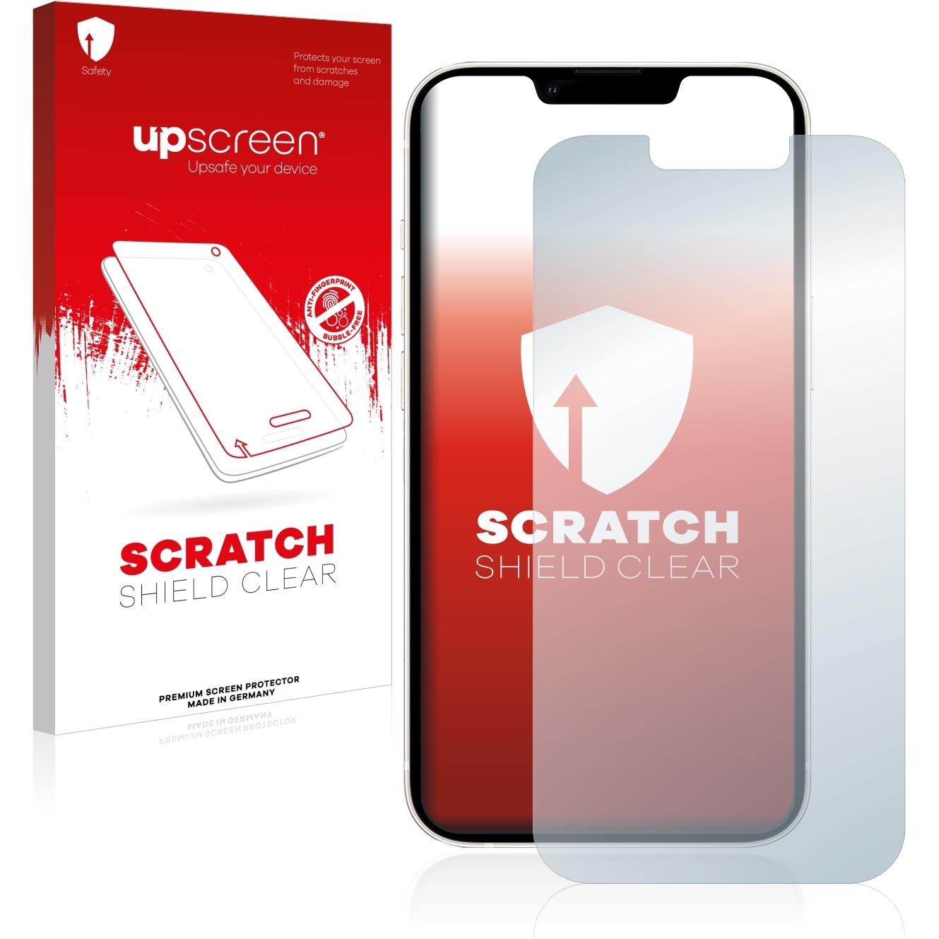 upscreen Scratch Shield Displayschutz (1 Stück, Apple iPhone 13), Smartphone Schutzfolie, Transparent