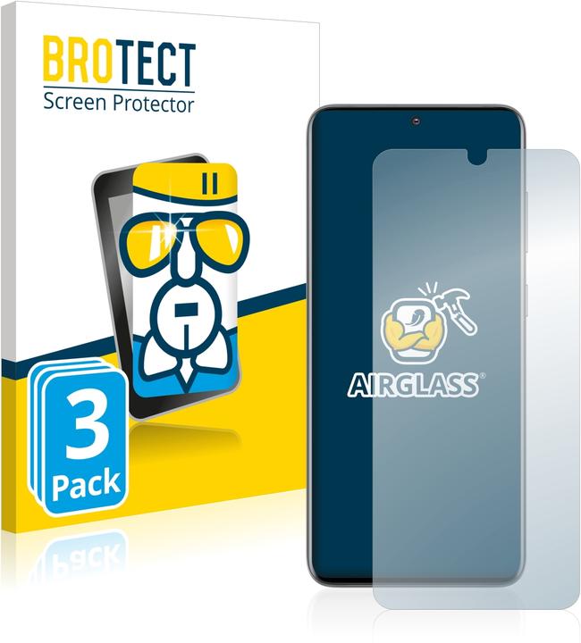 Produktbild BROTECT AirGlass Panzerglasfolie (3 Stück, Samsung Galaxy S20)