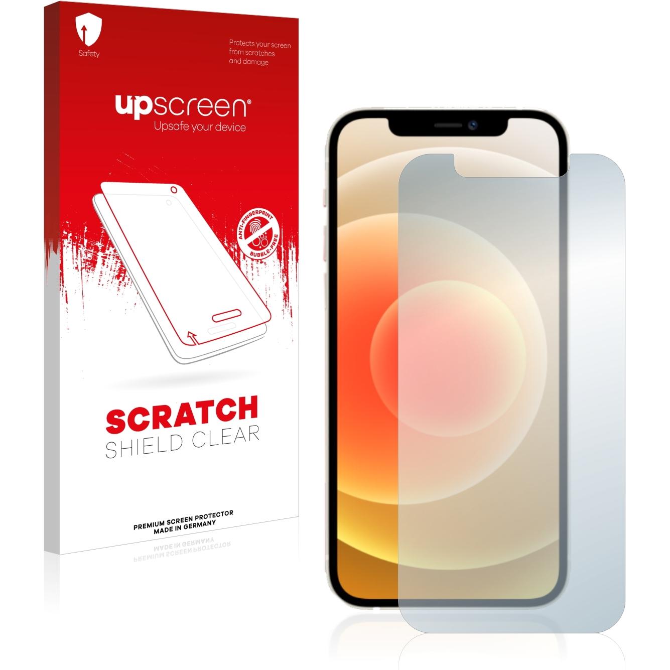 upscreen Scratch Shield Displayschutz (1 Stück, Apple iPhone 12), Smartphone Schutzfolie, Transparent