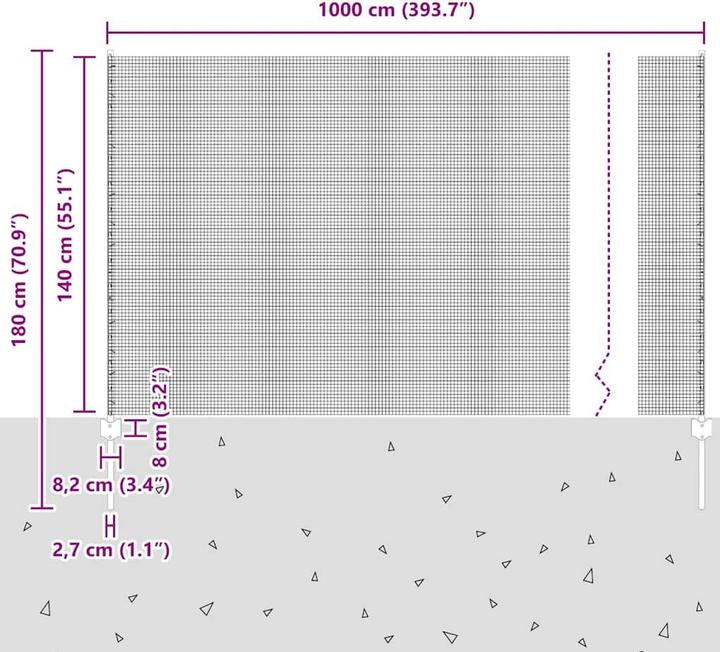 Produktbild vidaXL Aussenbarriere