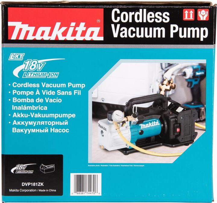 Actual product image Makita DVP181ZK Battery Vacuum Pump