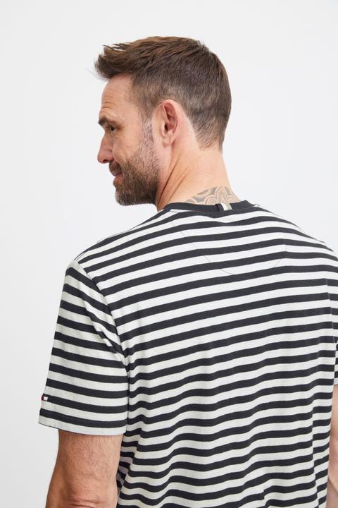 Actual product image FQ1924 FQTom SS stripe linnen blend tee 21900649 (3XL)