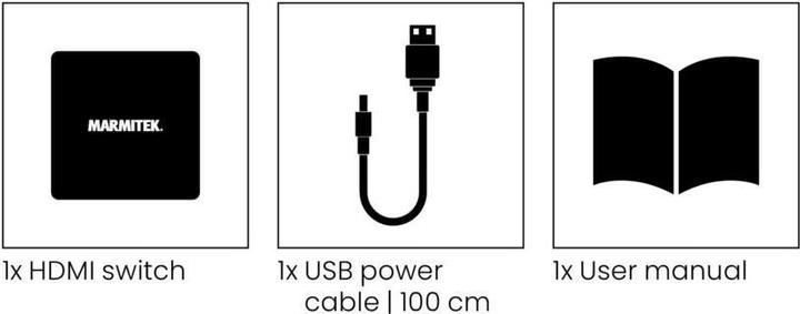 Actual product image Marmitek HDMI Switch Connect 720 - 2/1 (8K/60Hz)