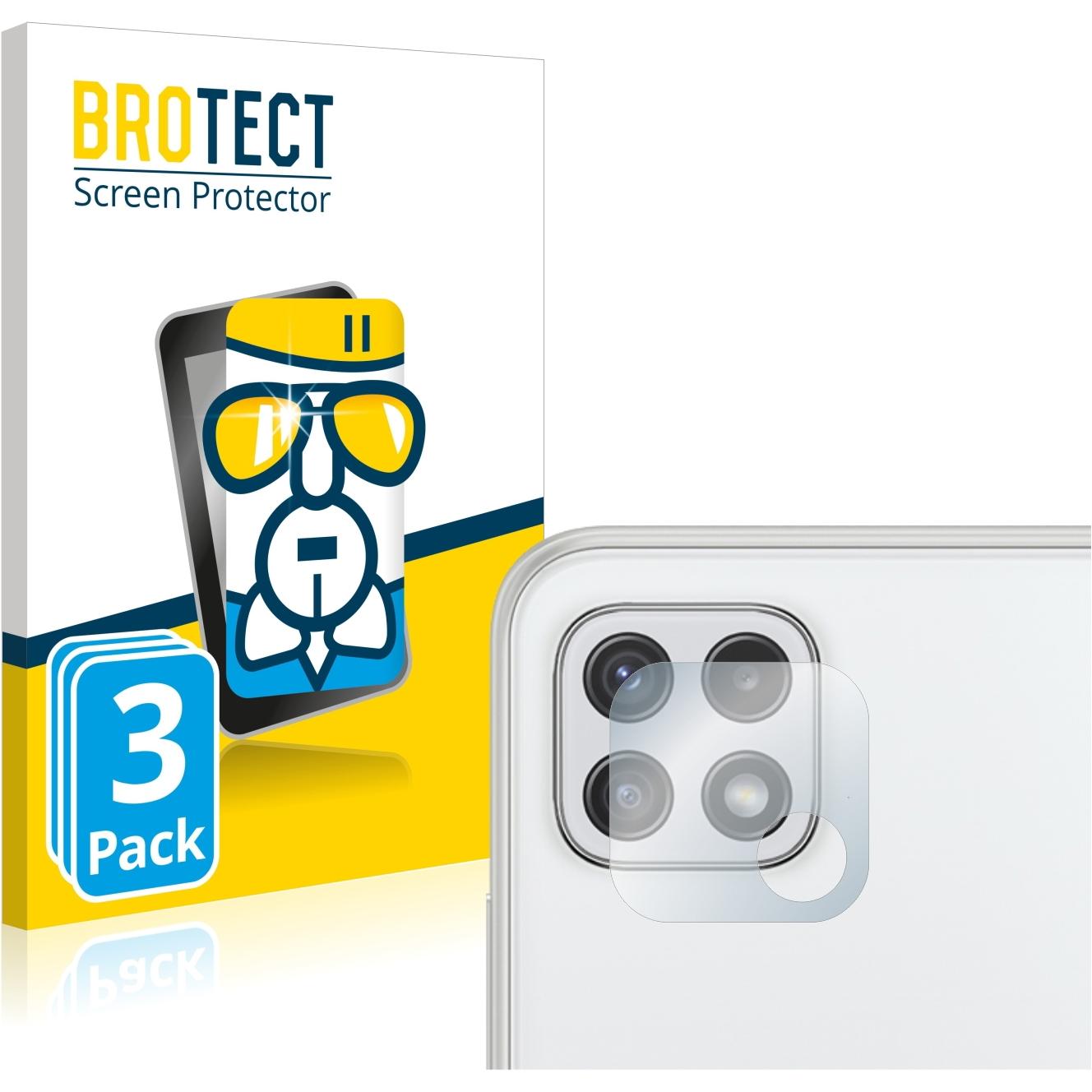 BROTECT AirGlass Panzerglasfolie (3 Stück, Samsung Galaxy A22 5G), Smartphone Schutzfolie, Transparent