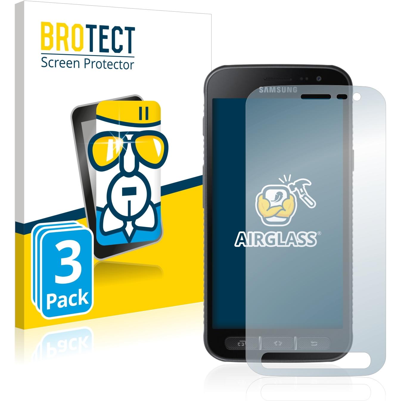 Thumbnail - BROTECT AirGlass Panzerglasfolie (3 Stück, Samsung Galaxy S21), Smartphone Schutzfolie, Transparent
