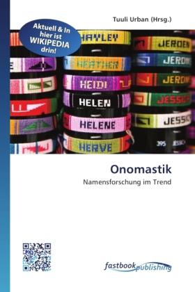 Produktbild FastBook Publishing Onomastik (Deutsch, 2011)