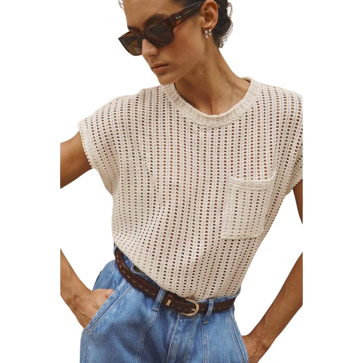 Thumbnail - Le Temps Des Cerises, Damen, Shirt, Gafo, Beige, (S)