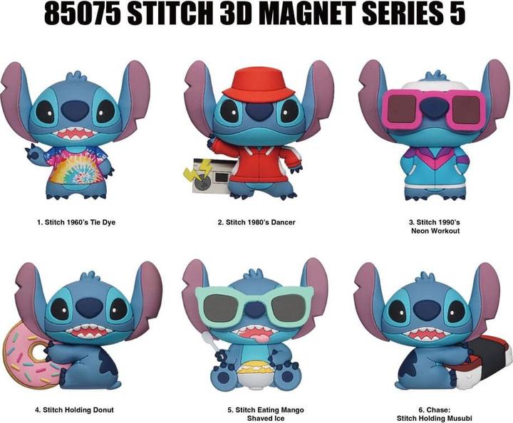 Monogram Int. Lilo & Stitch Blind Pack présentoir aimants 3D Stitch Series 5 (12) (12x)