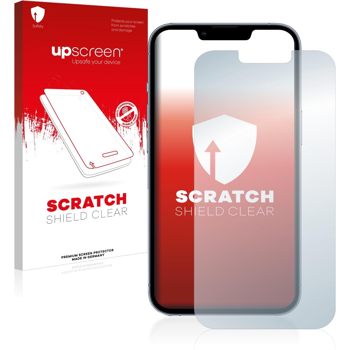 upscreen Scratch Shield Displayschutz (1 Stück, Apple iPhone 13 Pro), Smartphone Schutzfolie, Transparent