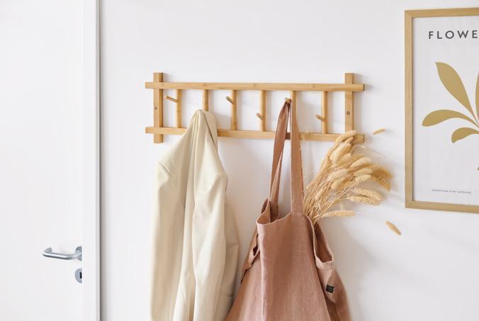 Produktbild Zeller Present Wandgarderobe Bambus 68x22 cm