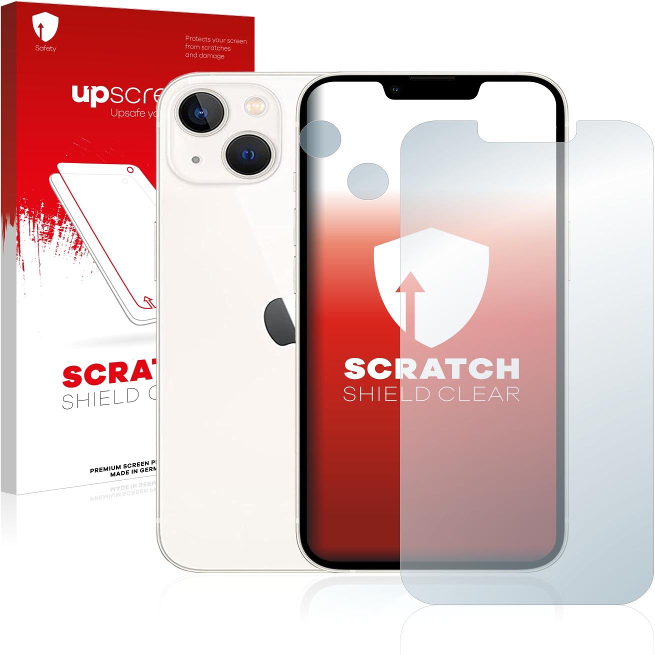 upscreen Scratch Shield Displayschutz (1 Stück, Apple iPhone 13), Smartphone Schutzfolie, Transparent
