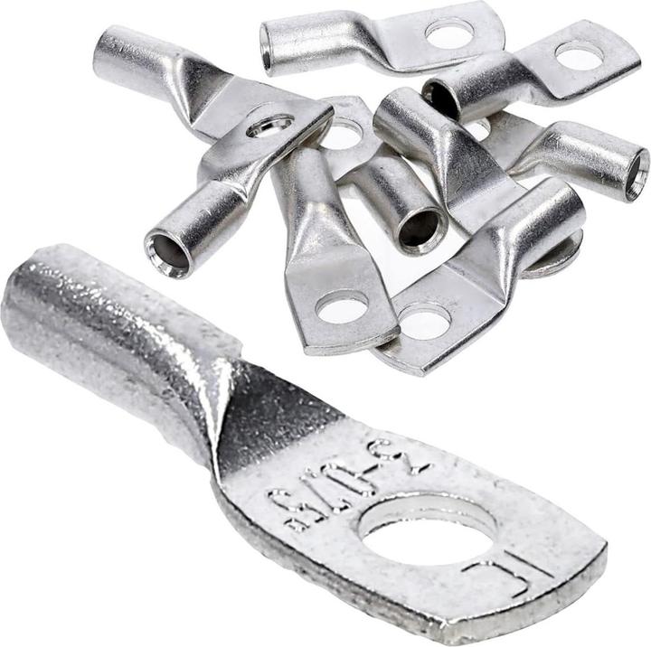 Produktbild Kalitec 10 Stück HR05-3 Handelsübliche Rohrkabelschuhe 0,5-0,75mm² M3 I ohne Sichtloch I Industriequ