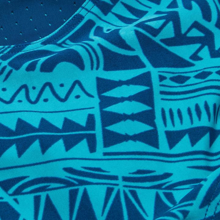 Actual product image Nabaiji Sportbikini Hose Mädchen - 500 Kamyleon Fatu blau/türkis (140)