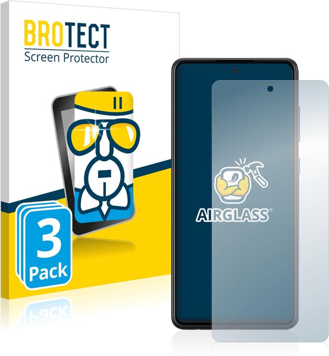 BROTECT AirGlass Panzerglasfolie (3 Stk., Samsung Galaxy A72)