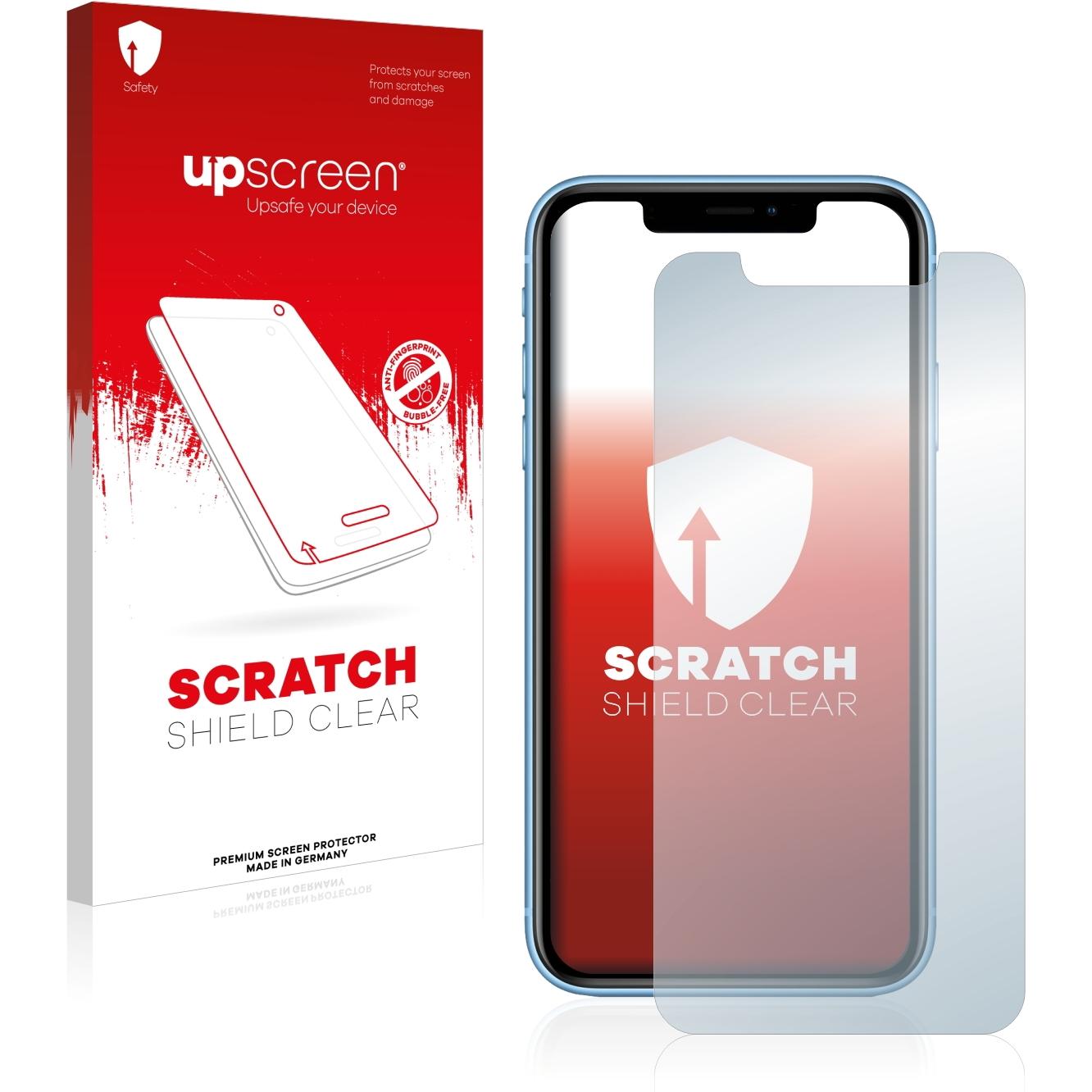 upscreen Scratch Shield Displayschutz (1 Stück, Apple iPhone XR), Smartphone Schutzfolie, Transparent