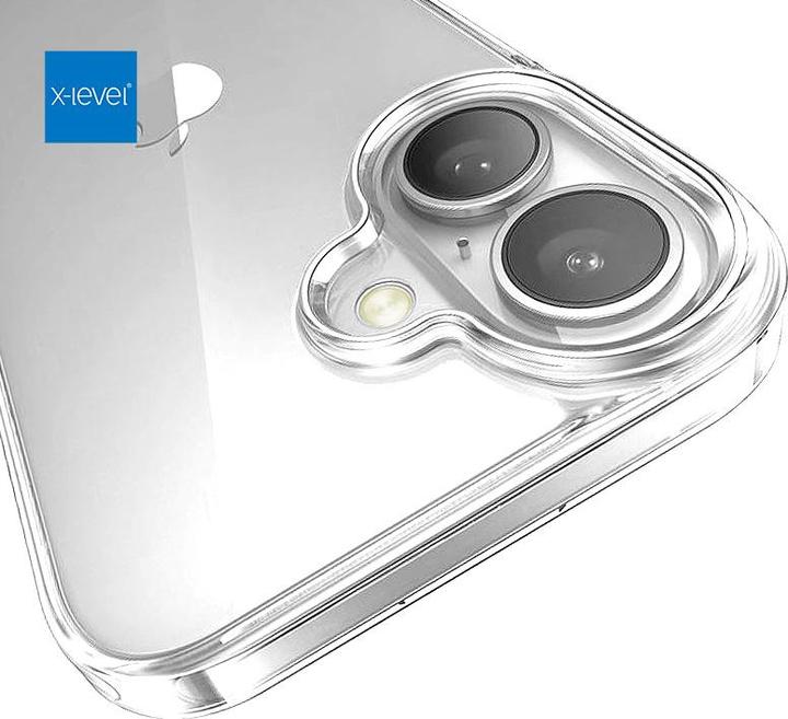 Image du produit X-Level iPhone 16e - Antislip Clear Case, Transparent (Apple iPhone 16e)