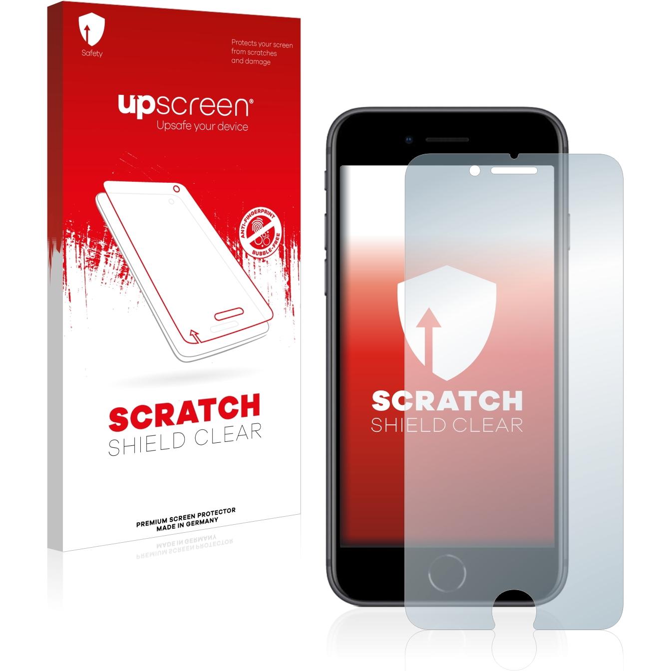 upscreen Scratch Shield Displayschutz (1 Stück, Apple iPhone 8), Smartphone Schutzfolie, Transparent