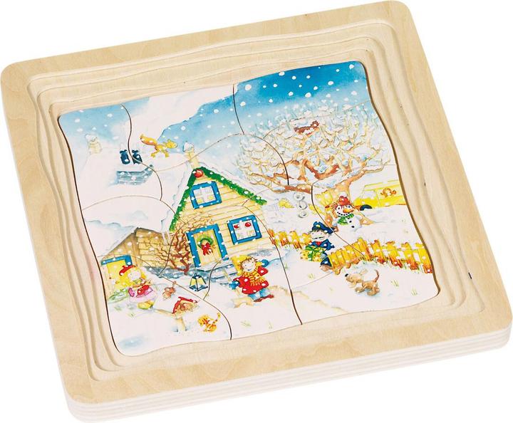 Productafbeelding Goki 4-lagige puzzel seizoenen (54 onderdelen)