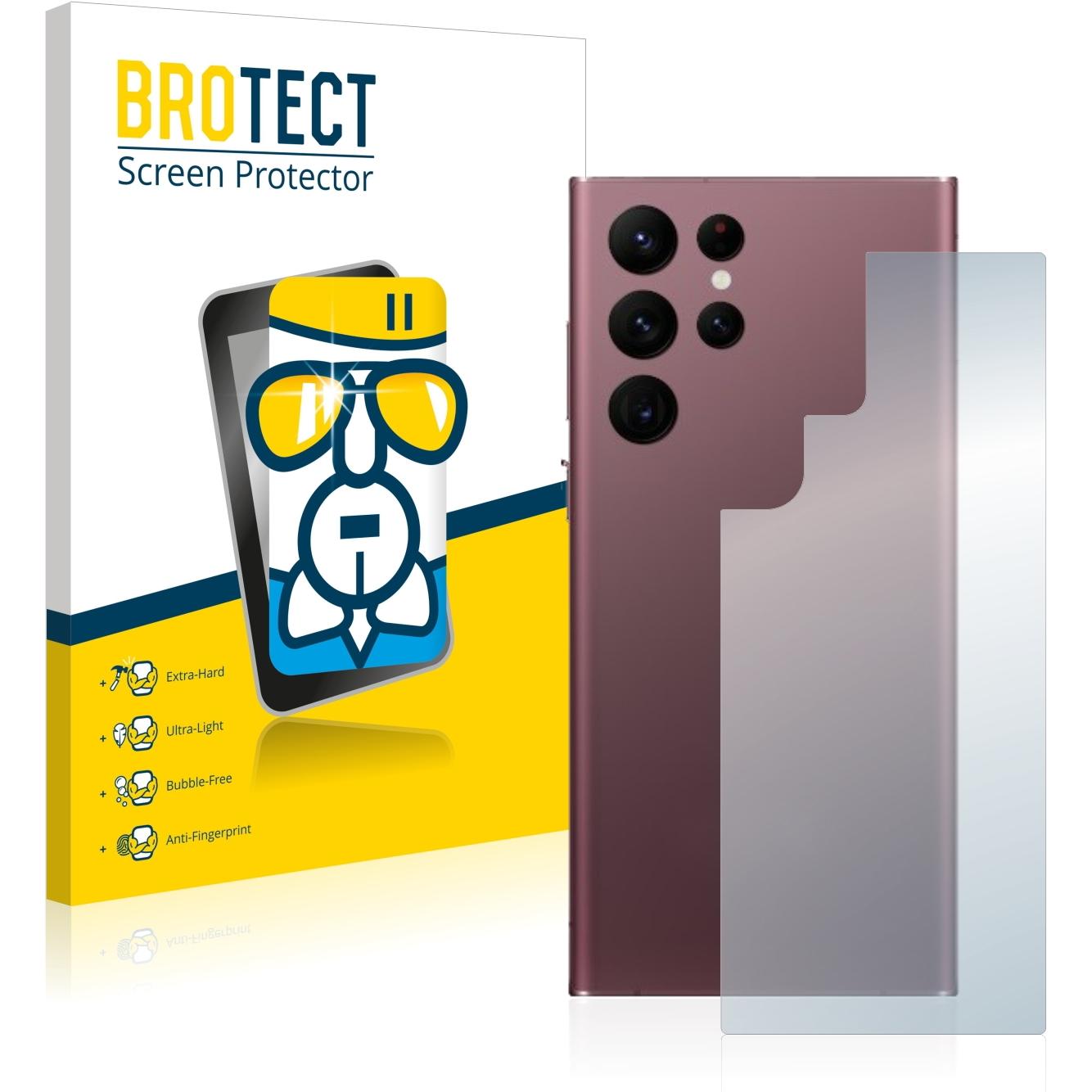 BROTECT AirGlass Panzerglasfolie (1 Stück, Samsung Galaxy S22 Ultra (5G)), Smartphone Schutzfolie, Transparent