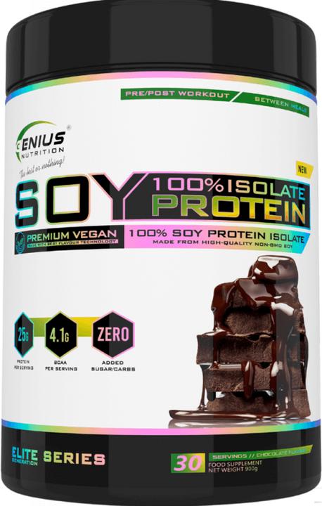 Produktbild Genius Nutrition 100% Soy Protein Isolate (Chocolate, 1 Stk., 900.90 g)