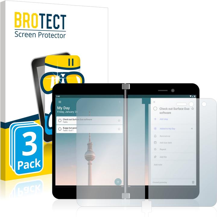 Actual product image BROTECT AirGlass Glass (3 pcs., Surface Duo)