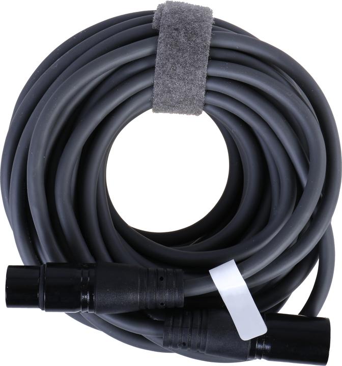 Actual product image Nedis DMX Adapter Cable XLR 3-Pin Male XLR 3-Pin Female Nickel Plated 10.0 m Round PVC Dark Grey Gif (10 m, XLR Cables)