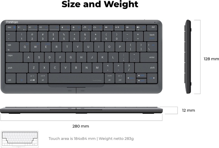 Immagine prodotto Prestigio Click & Touch 2 (CH, Cablato, Senza fili)