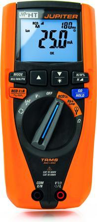 Immagine prodotto HT Instruments Multimetro portatile digitale JUPITER Calibrato su: ISO CAT IV 600 V, CAT III 690 V An (CAT III 690V, CAT IV 600V, Multimetro portatile)