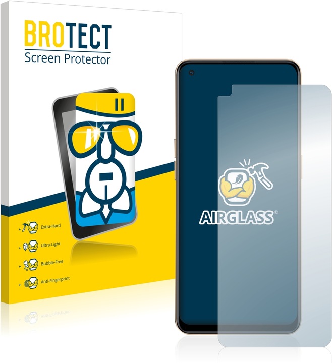 Actual product image BROTECT AirGlass Glass (1 Piece, Oppo Reno 7)