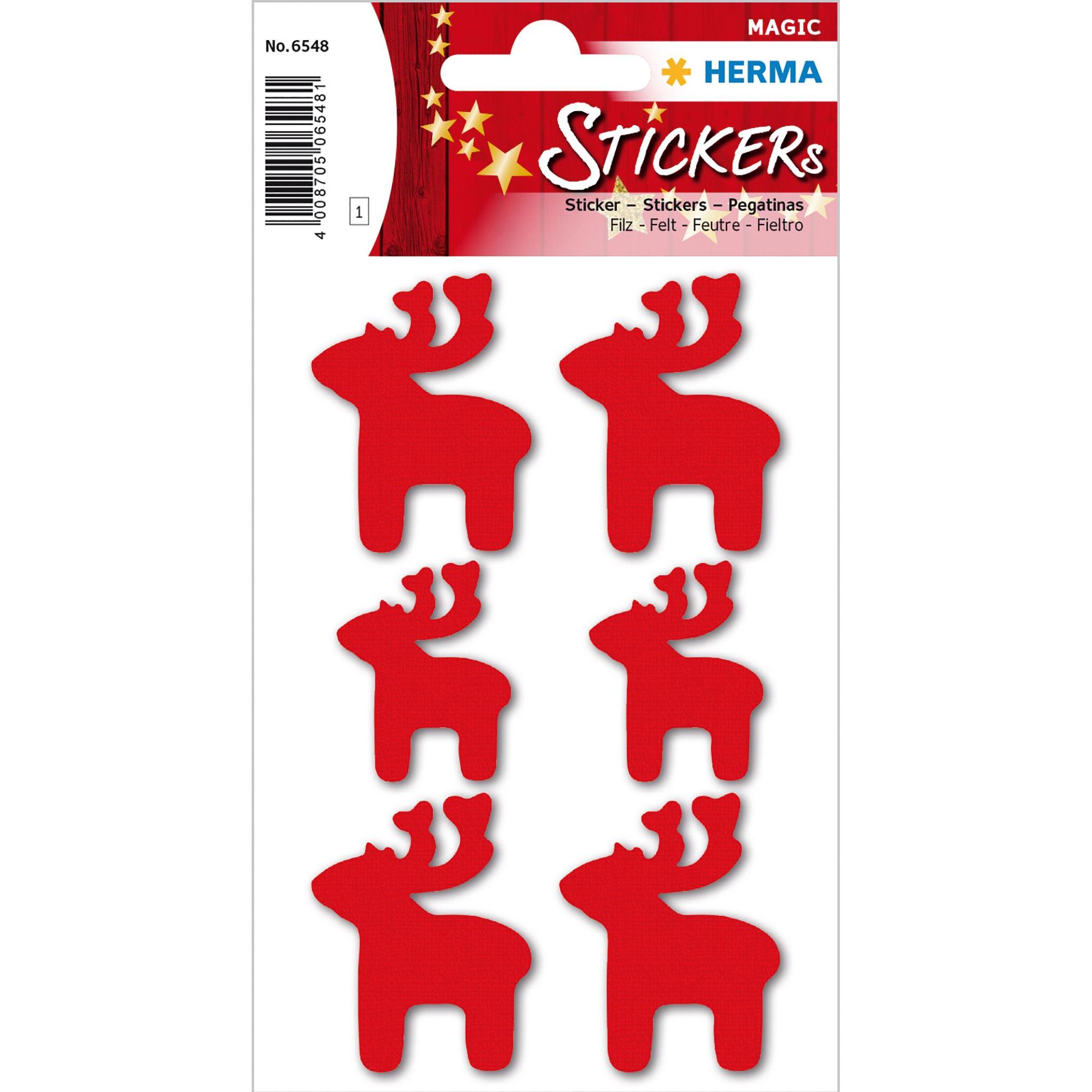 Thumbnail - Herma, Sticker, Weihnachtssticker Elche 1 Blatt, 6 Sticker
