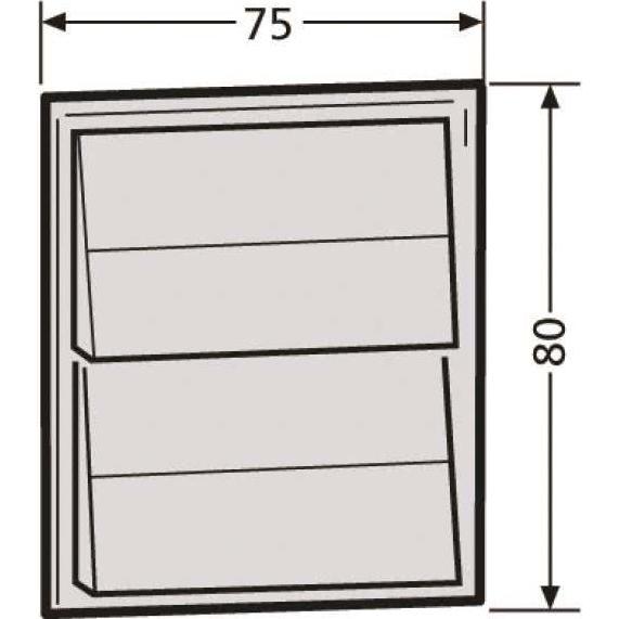 Renz, Briefkasten, Tastenmodul 97-9-85270 2 Taster weiss (alt: 97-9-85096)