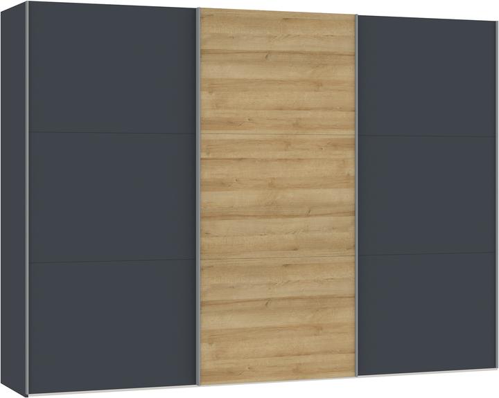 Anthrazit matt, Grau, Mehrfarbig, Natureiche