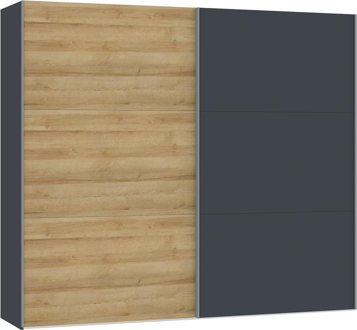 Anthracite matt, Grey, Multicoloured, Natural oak