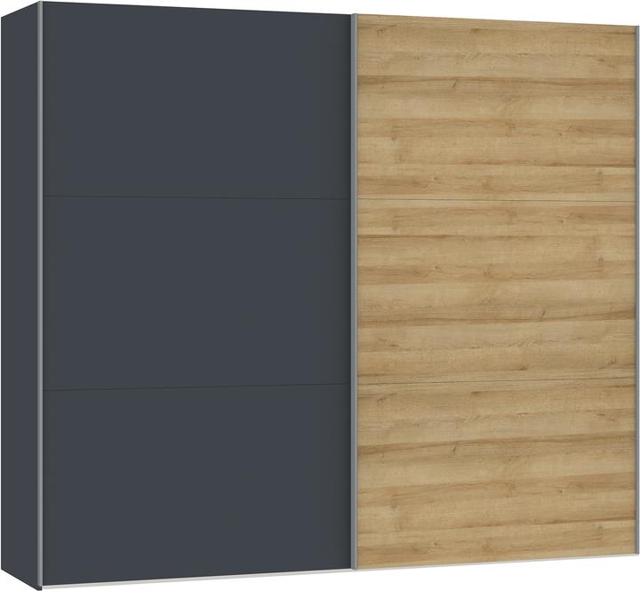 Anthracite matt, Grey, Multicoloured, Natural oak