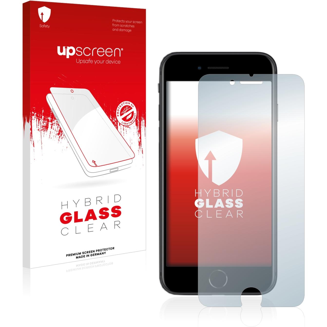 upscreen Scratch Shield Panzerglasfolie (1 Stück, Apple iPhone SE (2nd Gen)), Smartphone Schutzfolie, Transparent