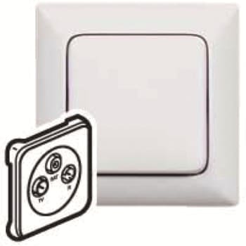 Legrand Creo Koax-Abdeckung 776773 3Loch ultraweiss TV-R-SAT