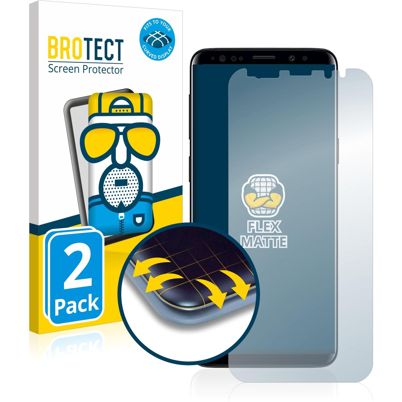 Thumbnail - BROTECT Full-Cover Displayschutz Matt (2 Stück, Samsung Galaxy S21), Smartphone Schutzfolie, Grau
