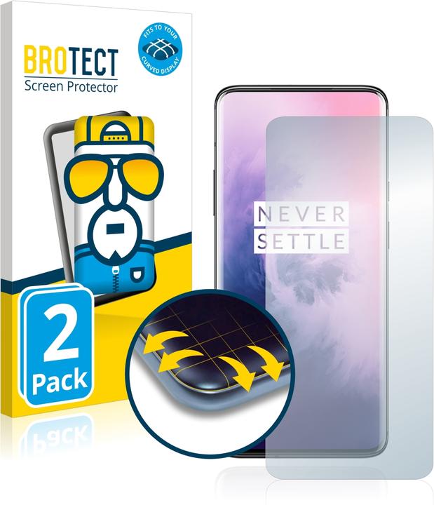 Actual product image BROTECT Full-Cover Protector (2 Piece, OnePlus 7 Pro)
