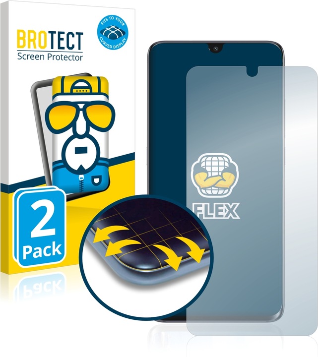 Produktbild BROTECT Full-Cover Displayschutz (2 Stück, Realme 10 Pro+)