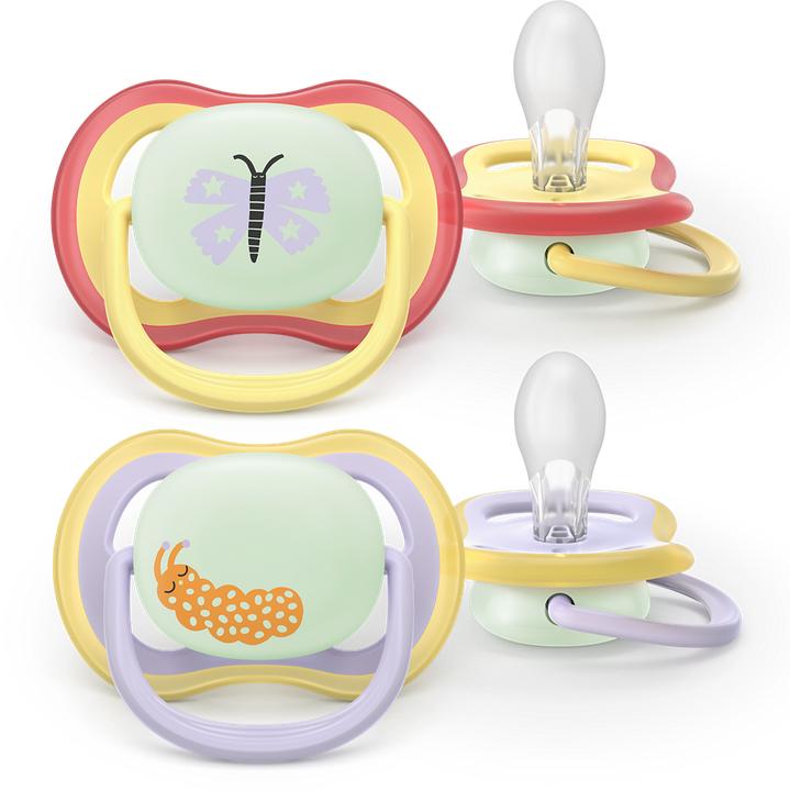 Image du produit Philips Avent Pacifier SCF376/25 ultra air nuit (2 x, jusqu'à 6 M.)