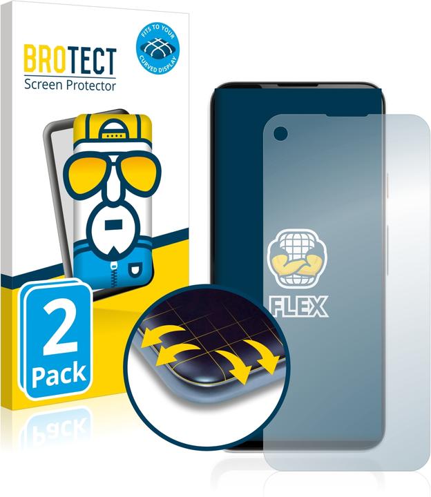 BROTECT Pellicola Trasparente (2 Pezzo/i, Google Pixel 4a
