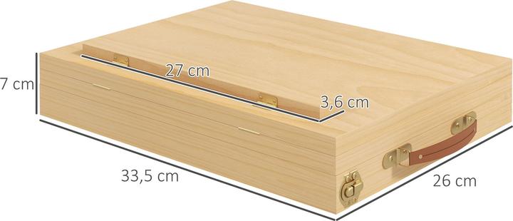 Actual product image Vinsetto Table easel Suitcase easel