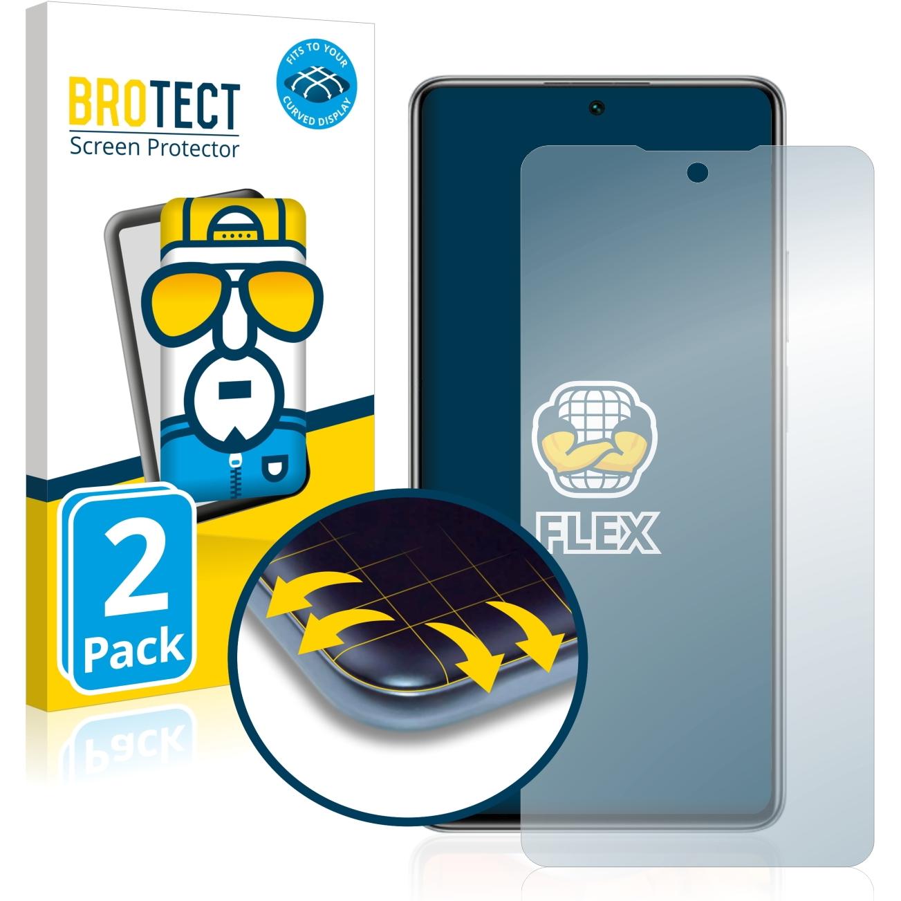 BROTECT Full-Cover Displayschutz (2 Stück, Xiaomi 11T Pro), Smartphone Schutzfolie, Transparent