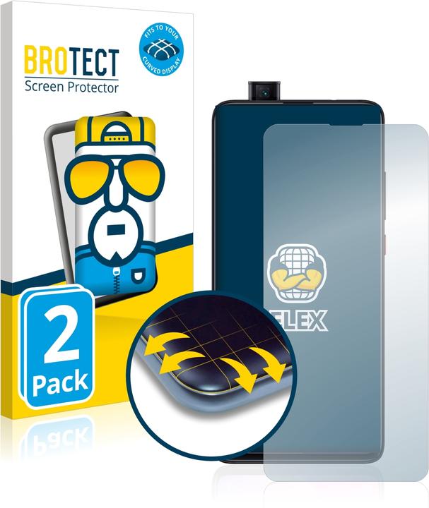 Actual product image BROTECT Full-Cover Protector (2 Piece, Mi 9T Pro)