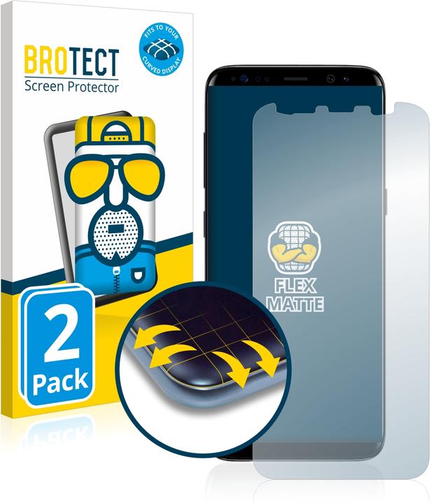 Produktbild BROTECT Full-Cover Displayschutz Matt (2 Stk., Samsung Galaxy S8)