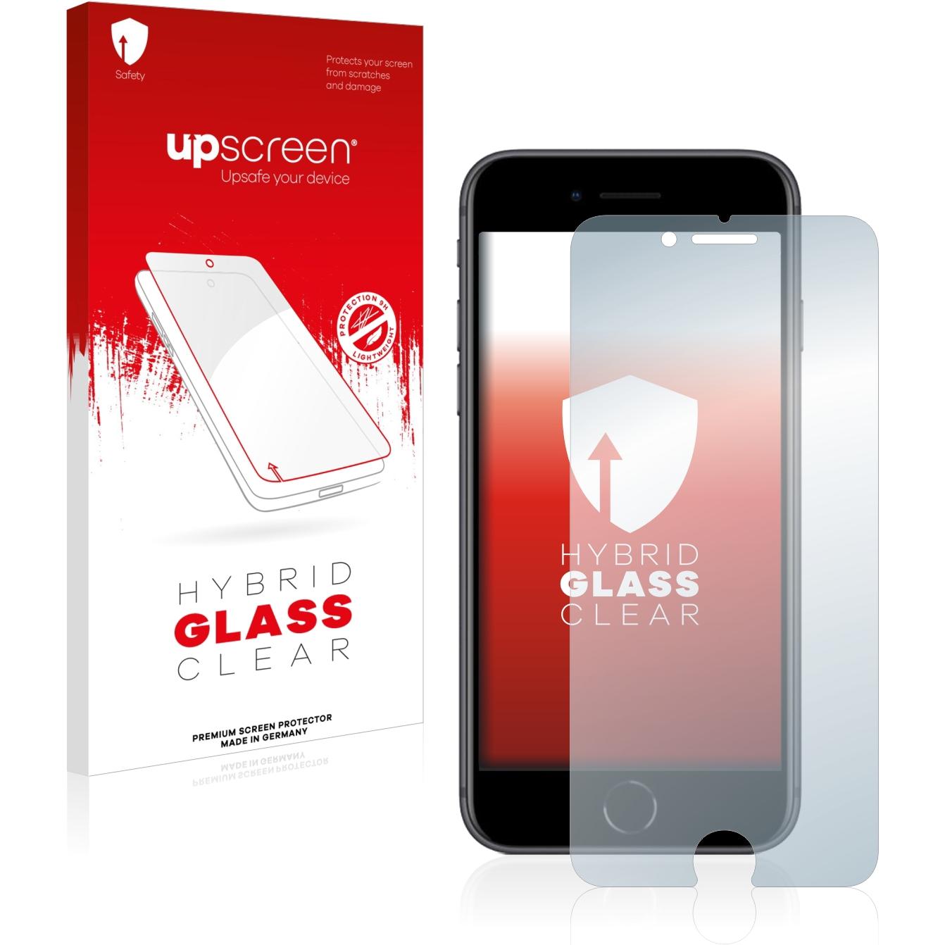 upscreen Scratch Shield Panzerglasfolie (1 Stück, Apple iPhone 8), Smartphone Schutzfolie, Transparent