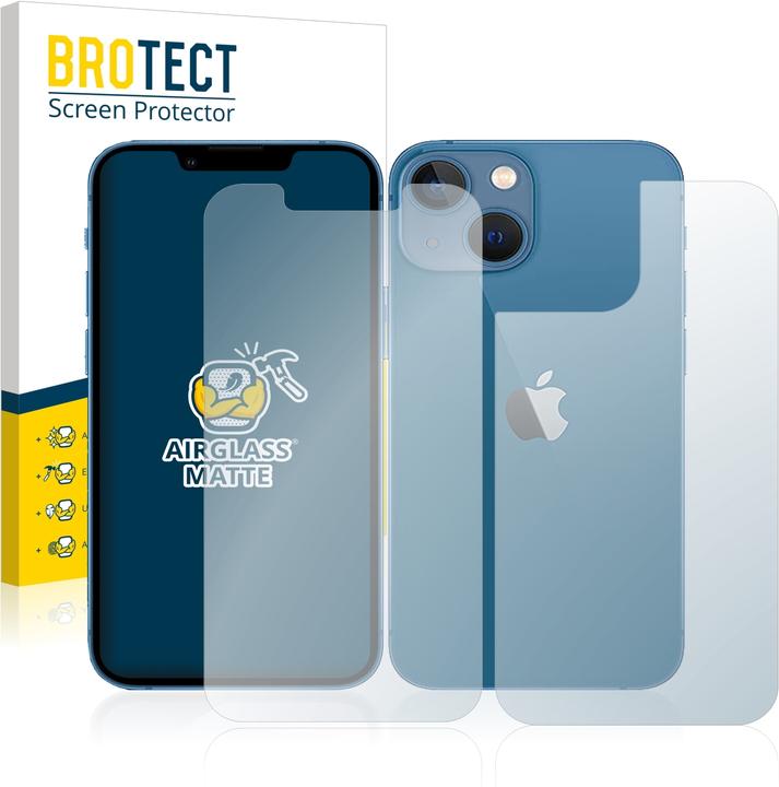 Produktbild BROTECT AirGlass Panzerglasfolie Matt (1 Stück, Apple iPhone 13 mini)
