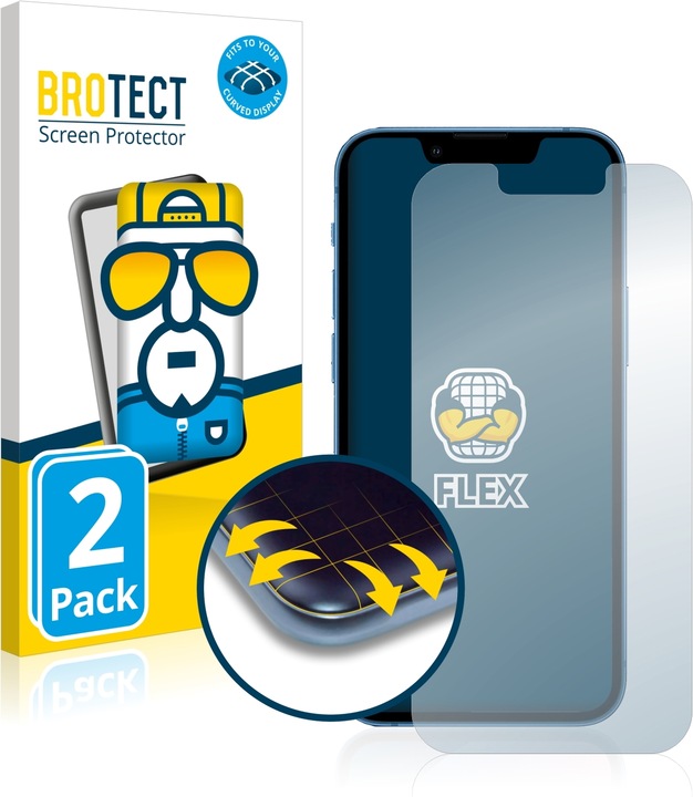 BROTECT Full-Cover Protector (2 Piece, Apple iPhone 13 mini)