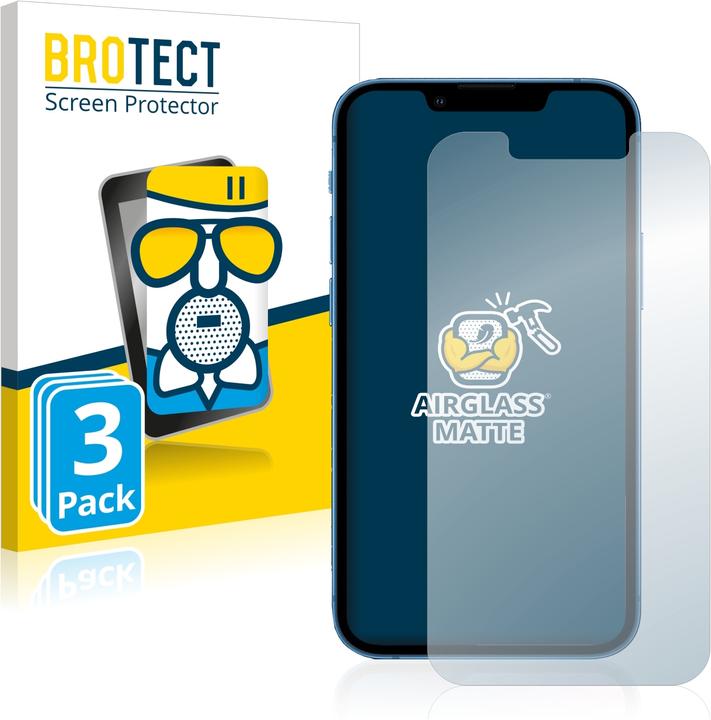 Actual product image BROTECT AirGlass Glass Matte (3 pcs., Apple iPhone 13 mini)