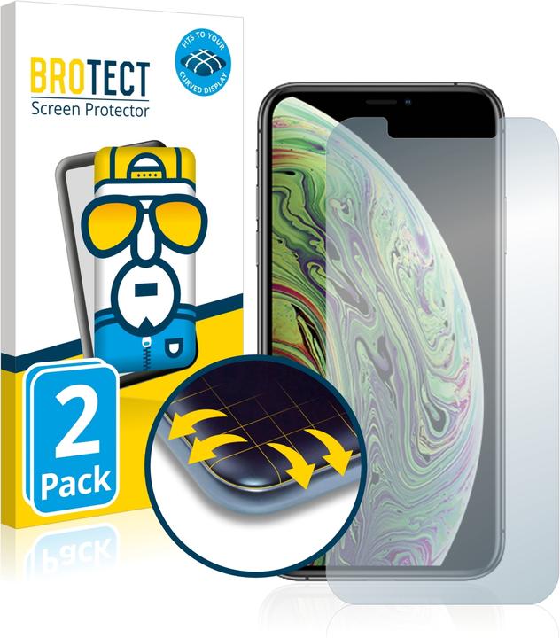 BROTECT Full-Cover Pellicola (2 Pezzo/i, Apple iPhone XS)